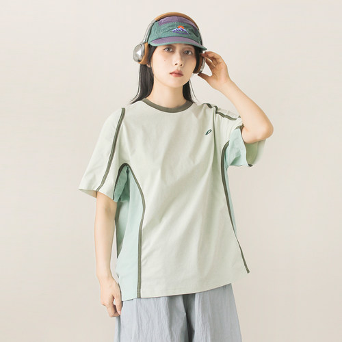夏季凉感精梳棉宽松短袖T恤女