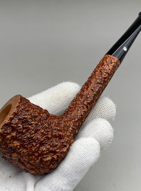 小猪烟斗 全新石楠木 意大利Castello SeaRock 钻标 kk 80年代 35