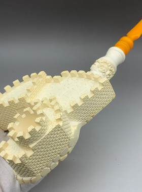 小猪烟斗全新海泡石土耳其Imet Bekler签名收藏 大师手工 