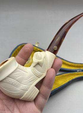 小猪烟斗二手海泡石土耳其大师imet Bekler70年代精品签名斗收藏