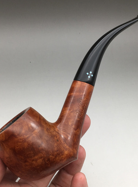 小猪烟斗 二手石楠木 英国Sasieni four dot Walnut Burton