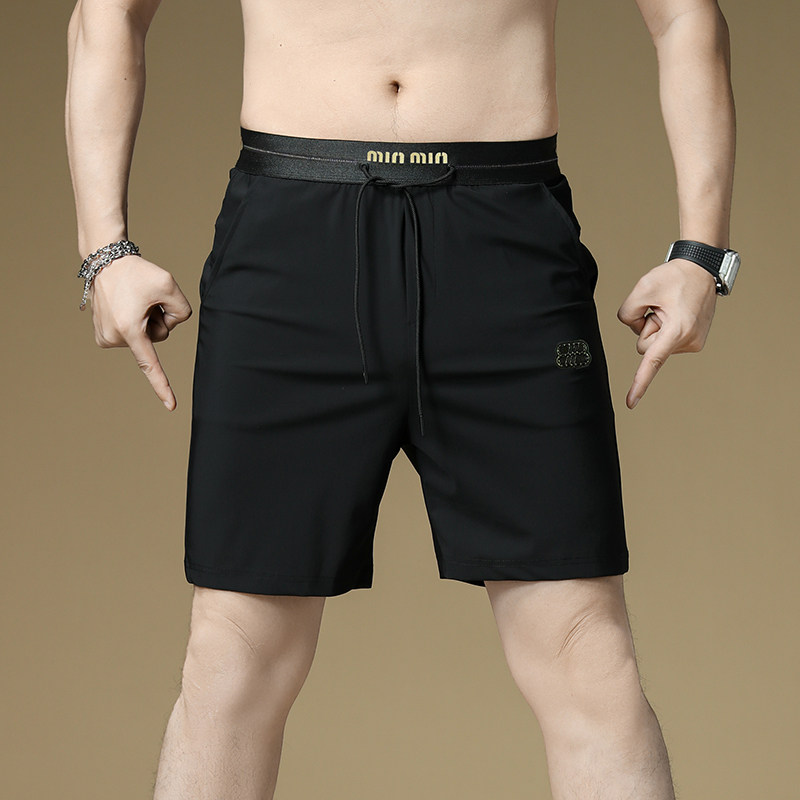 2025夏季男短裤时尚休闲冰丝短裤青年潮流五分裤D228-8857-5-P55,男装休闲裤,电商D228（原B310）