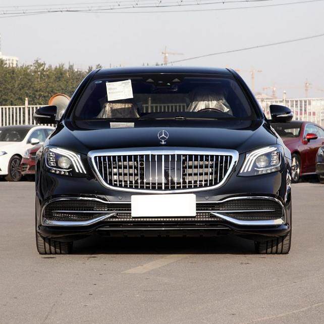 메르세데스-벤츠 S-클래스 마이바흐 S450S600S400S350 센터 그릴 쉴드 수직 스트립 트림 전면 그릴 브라이트 스트립 베젤