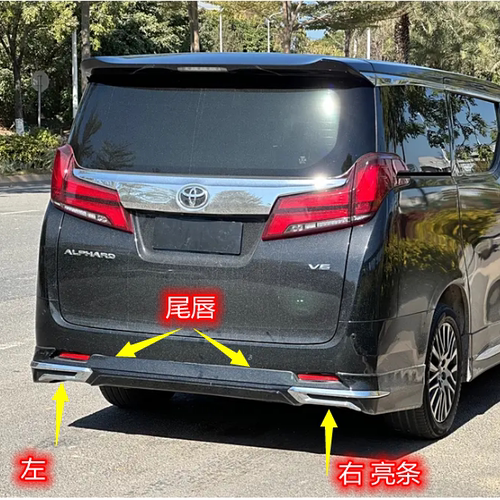 埃尔法改装蒙娜丽莎后杠亮条