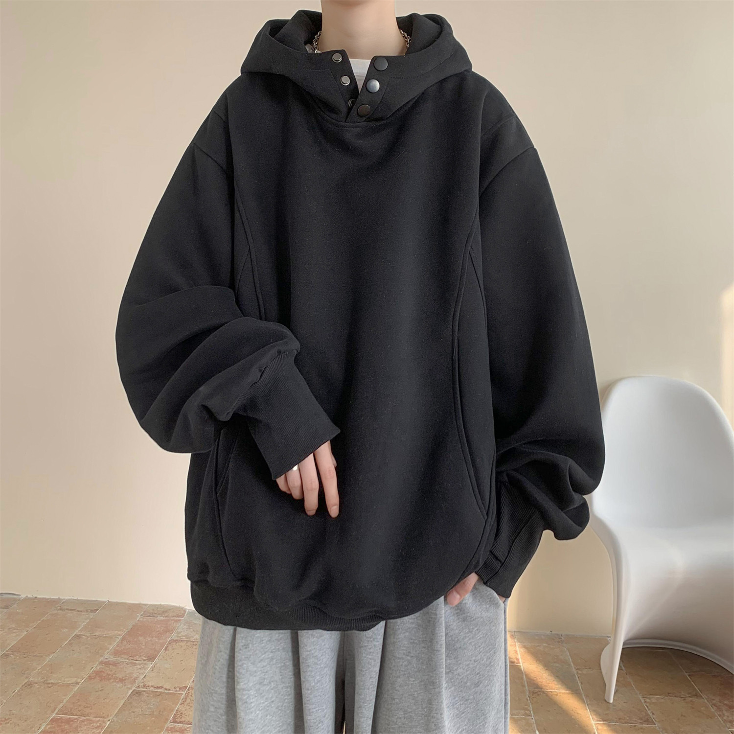 连帽卫衣加绒外套春秋W808-加绒P75-常规P65-控98-88,女装短外套,星座918-1