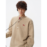 现货亨利领毛衣宽松美式复古潮流翻领针织衫M892-P65控118，男装针织衫/毛衣，星座918-1