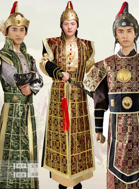 将士服铠甲士兵古代盔甲统领元帅武将秦三国晋唐朝运动会将士元旦