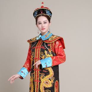 租皇后服装清朝太后老佛爷服装贵妃服福晋甄嬛传皇帝年会元旦圣诞