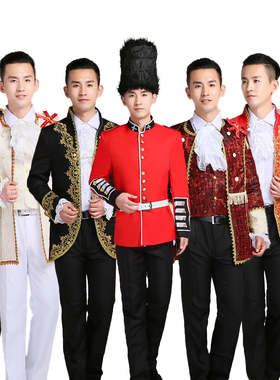 租欧洲宫廷服欧洲男士礼服演出伯爵王子皇家卫队中世纪元旦圣诞节