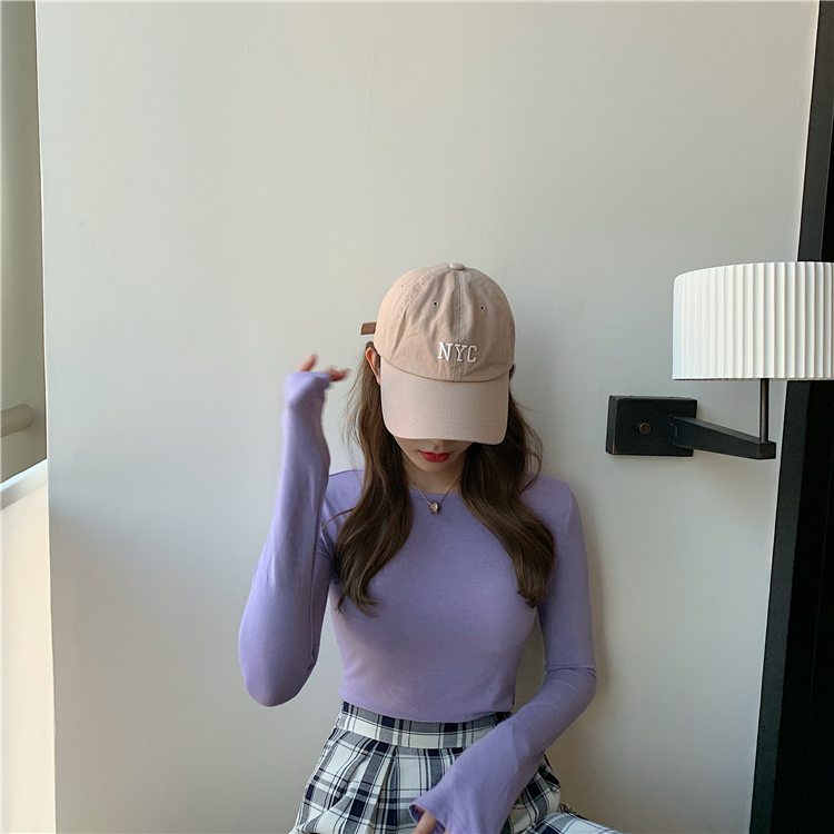 Real price real shot spring and summer thin long sleeve T-shirt for women