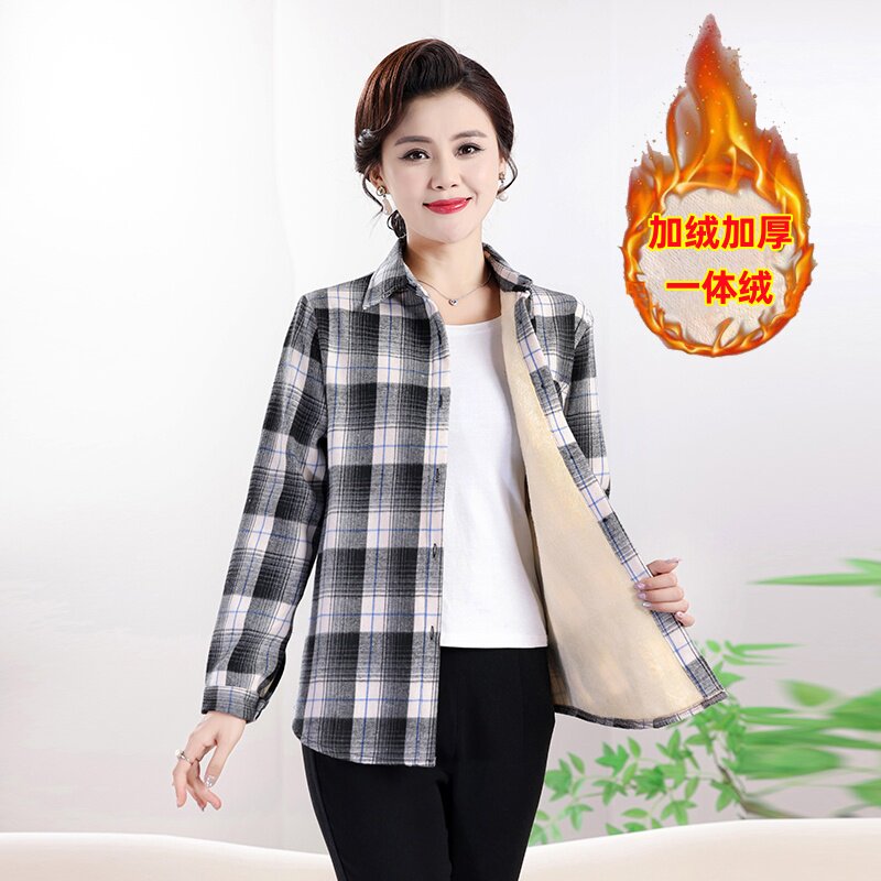 秋冬新款加厚磨毛呢衬衫女休闲宽松棉质加厚格子长袖棉衬衣外套,女装/女士精品,衬衫,淘宝优惠券,粉丝福利购,淘宝优惠卷
