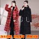 冬季 女士加绒加厚棉衣休闲大褂加长过膝罩衣工作服家居服保暖棉服