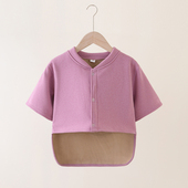 棉护肩女秋冬季 德绒背心 睡觉保暖颈椎夹棉小坎肩中老年妈妈装