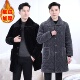 宽松大码 防貂绒加绒加厚男士 棉袄外穿加厚耐脏棉衣中长款 棉服保暖