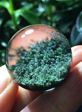 天然红绿四季彩幽灵吊坠单珠手链