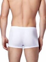 Men's briefs, straight-leg pants, solid-color underwear, men's U-convex summer youth, pure white, pure cotton, all-cotton four-corner pants thumbnail 3