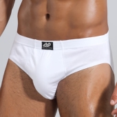 2条装 加大码 男士 男短裤 低腰全棉内裤 纯棉纯白色三角内裤 底裤 新