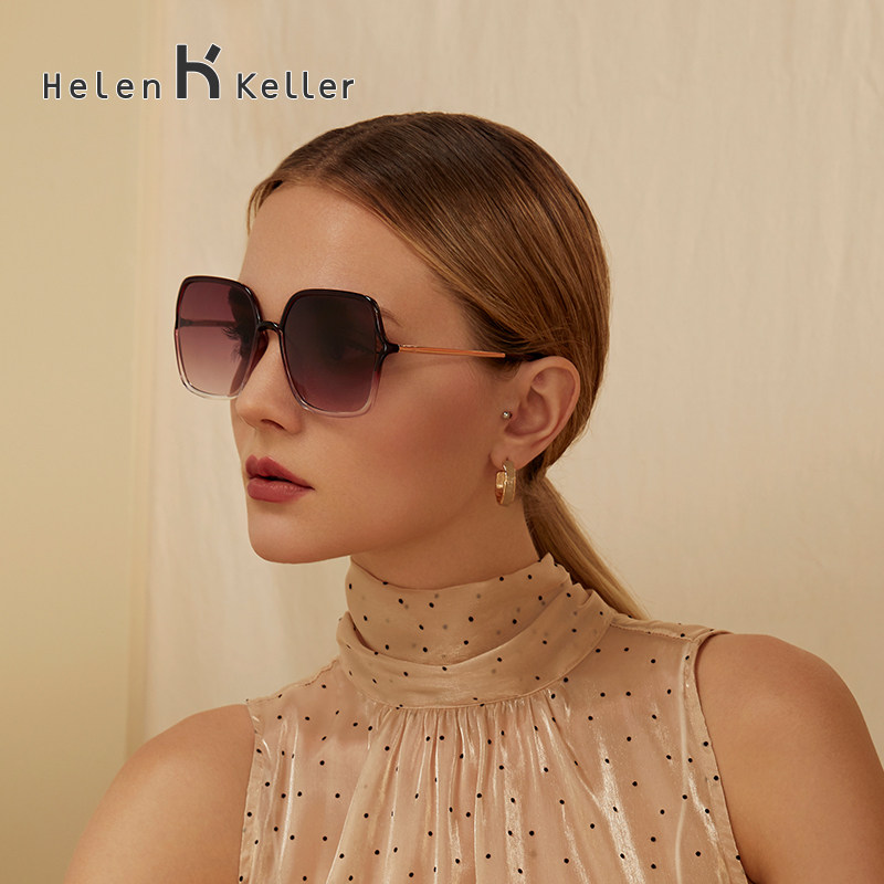 海伦凯勒新款优雅蝶形墨镜女韩版潮开车偏光太阳镜女防紫外线8929