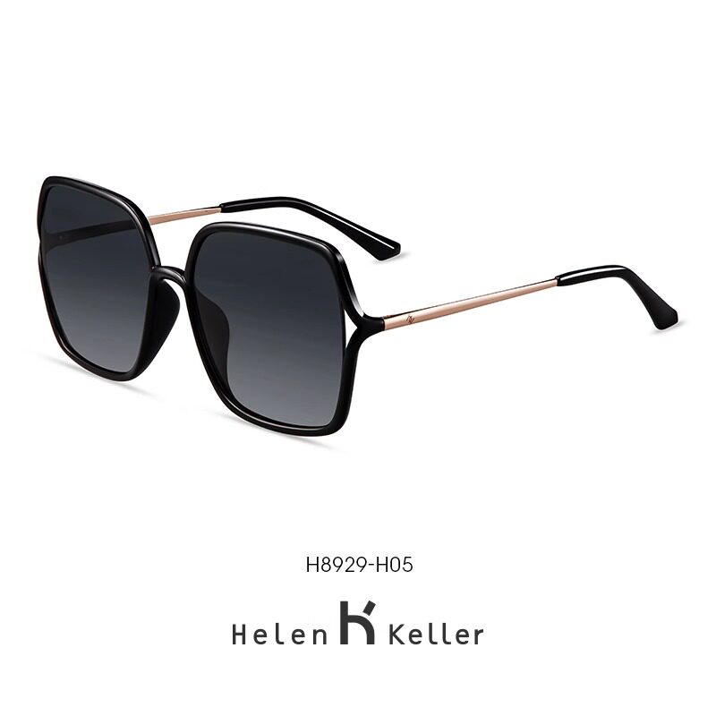 海伦凯勒新款优雅蝶形韩版潮流墨镜女开车偏光太阳镜女H8929正品