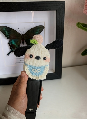 成品手工钩织可爱卡通三丽鸥帕恰狗小猪大疆pokect3云台保护套