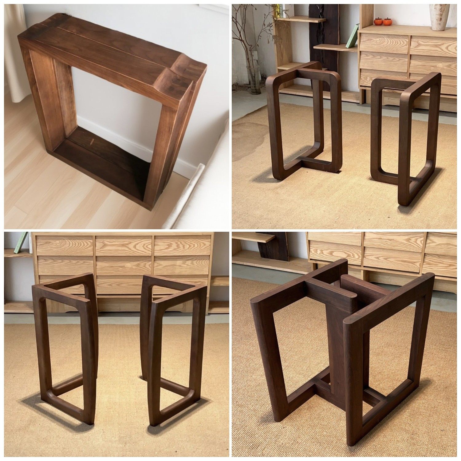 北美黑胡桃实木桌子腿茶几支撑架大板抬脚书桌抬脚木大板底座定制,商业/办公家具,台脚台架/家具支架,淘宝优惠券,粉丝福利购,淘宝优惠卷