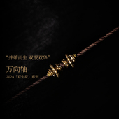 三诚出品2024「双生花」系列22k金万向定位轴隔片侧挂背云计数器