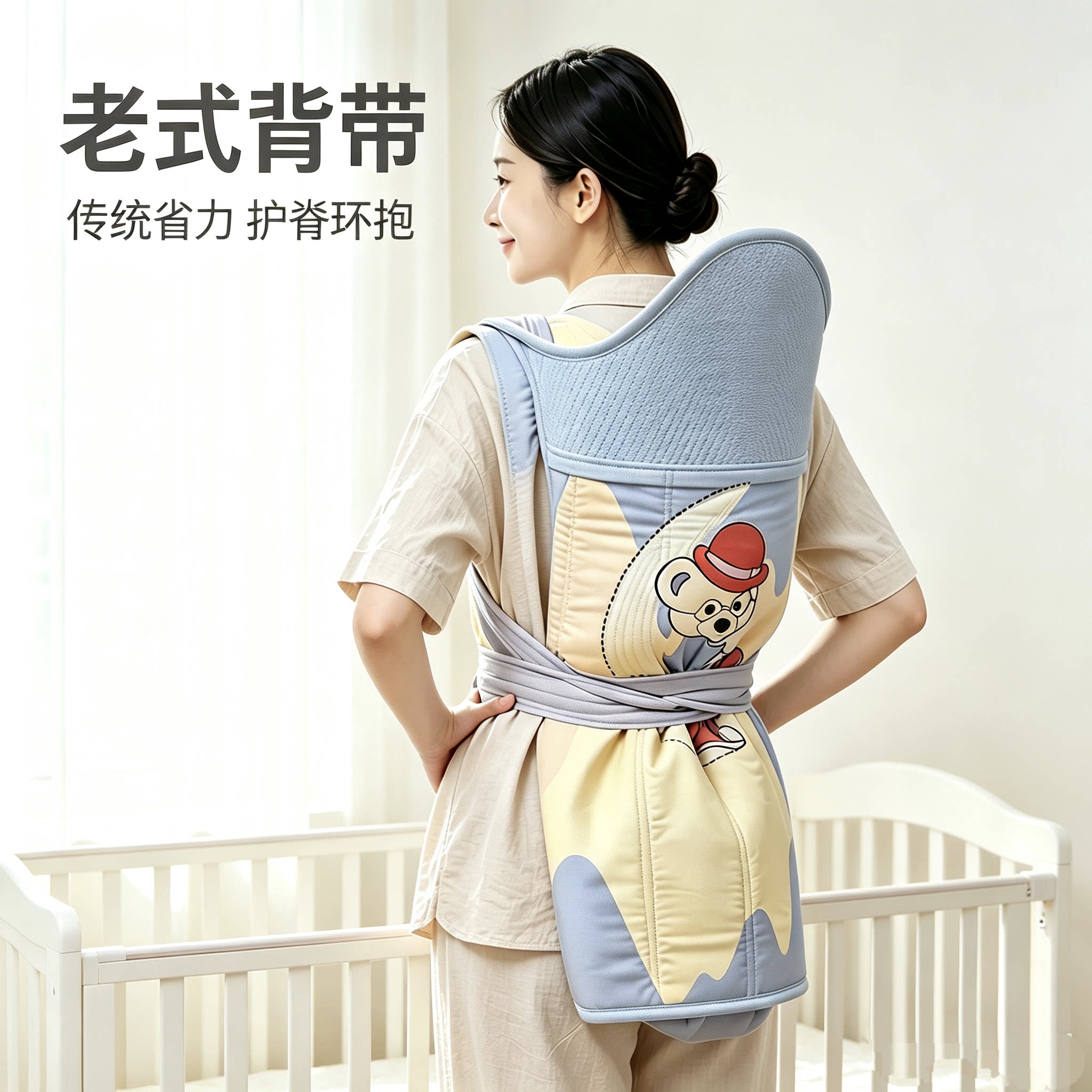 贵州四川云南传统婴儿背带背扇透背带/背袋
