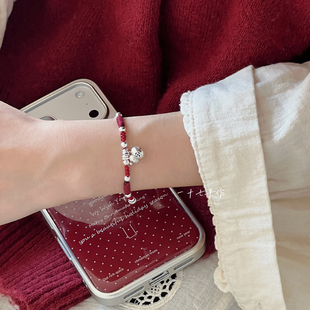 一十七手作「禄至」新中式 足银999招财葫芦2026新年好运红绳手链