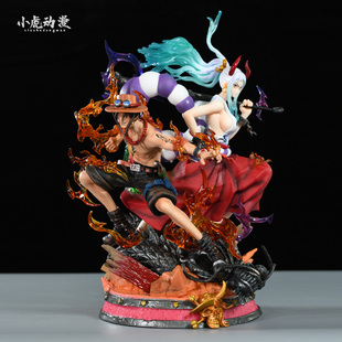 海贼王大和X炎帝艾斯 凯多之子 手办动漫周边模型航海王摆件男生