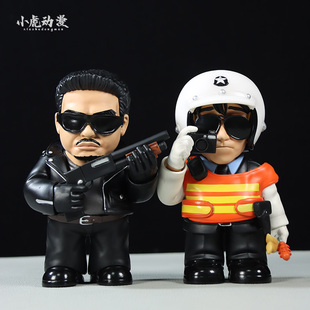 逃学威龙 交通星 曹达虎 手办桌面模型潮玩桌面机箱摆件公仔Q版GK