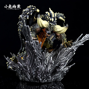 游戏怪物猎人世界CFB封面PS4 冰呪银火雄火龙灭尽龙手办模型摆件