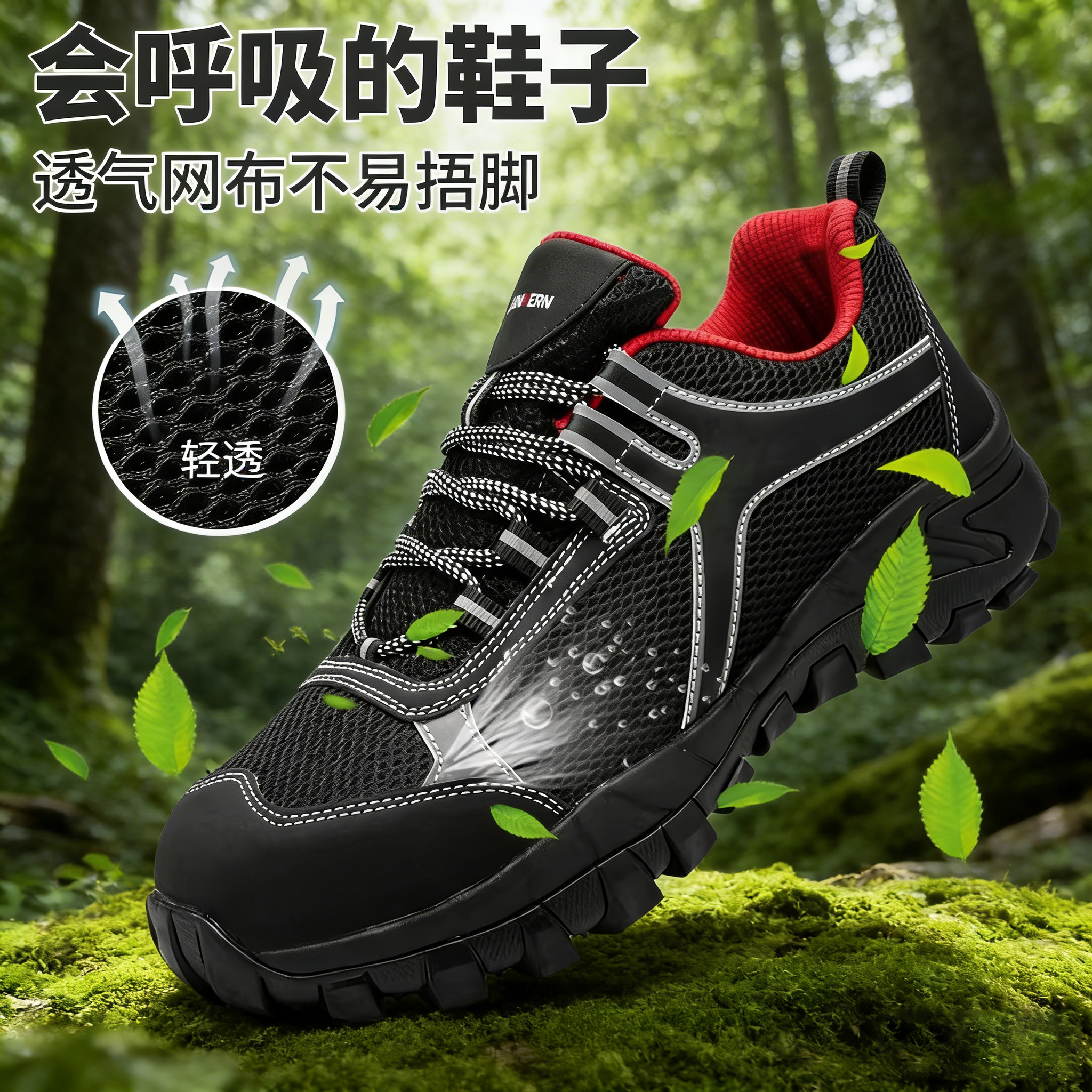 朗盟劳保鞋男款防砸防刺轻便工作透气安全钢头绝缘老保工地焊男鞋