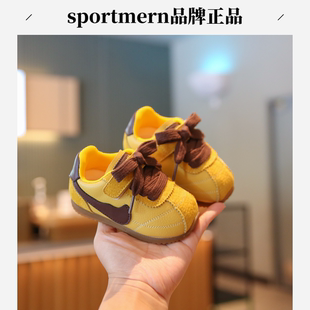 Sportmern宝宝学步鞋小童软底运动鞋秋款百搭男童鞋子女童休闲鞋