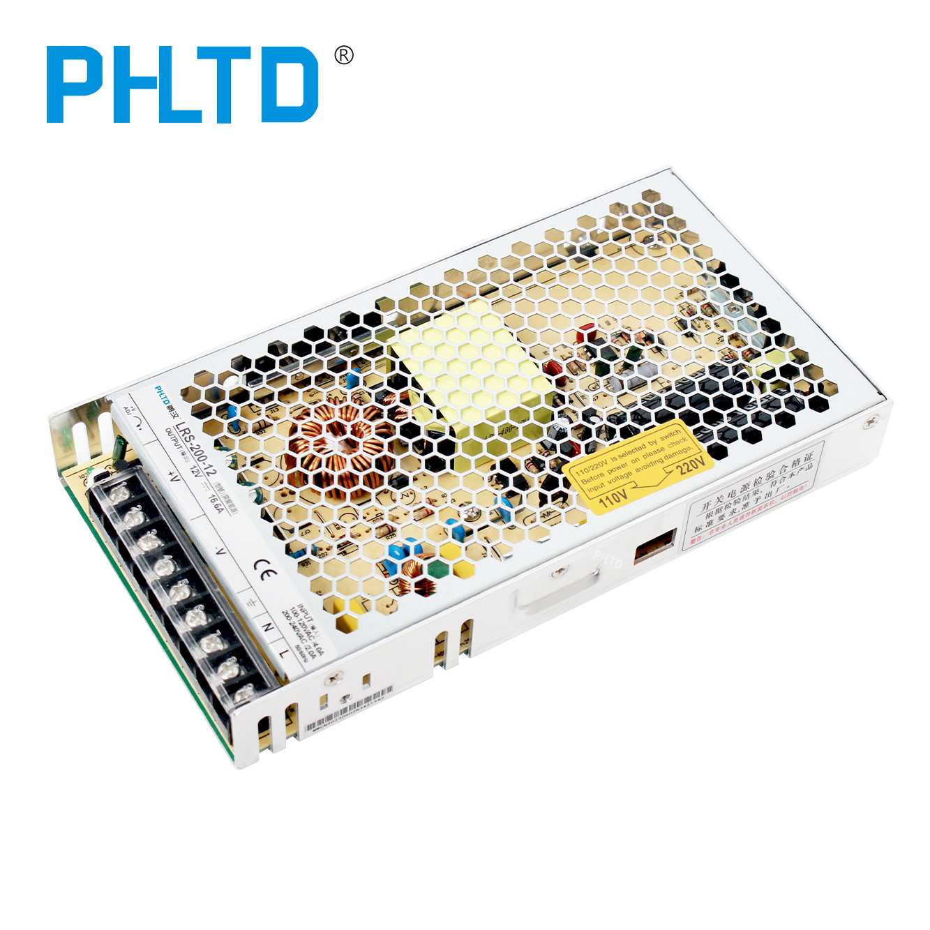 200W开关电源 超薄LRS-200-12V16.5A变压器220V转24V36V48V直流