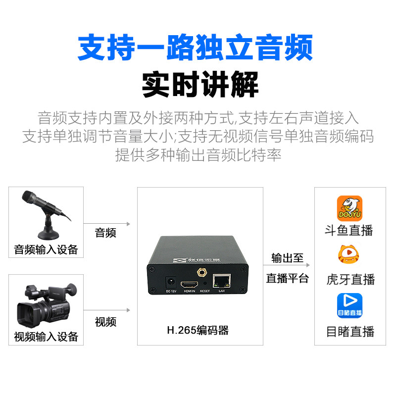 LIANXIN HONGFU HDMI 고화질 푸시 라이브 방송 인코더 LX6500[오디오 H.265 포함]