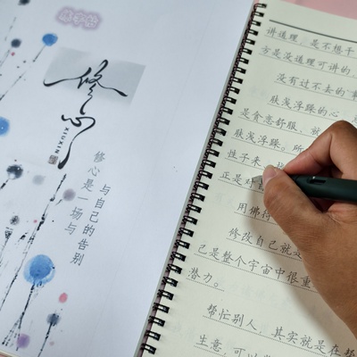 修心养性智慧语录正能量励志女生字体漂亮成人字帖行楷硬笔临摹本