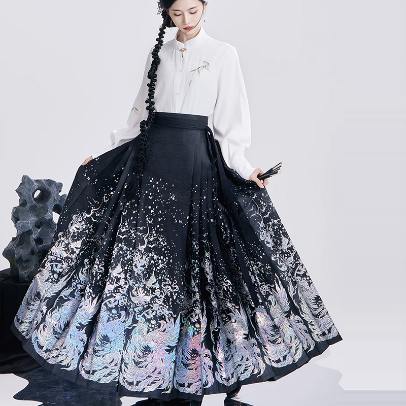 工艺妆搭配原创汉服序绘改良衬衣