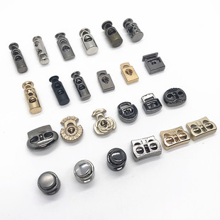 包邮纽扣专卖金属弹簧扣绳扣锁扣卡扣吊扣调节扣服装辅料配件