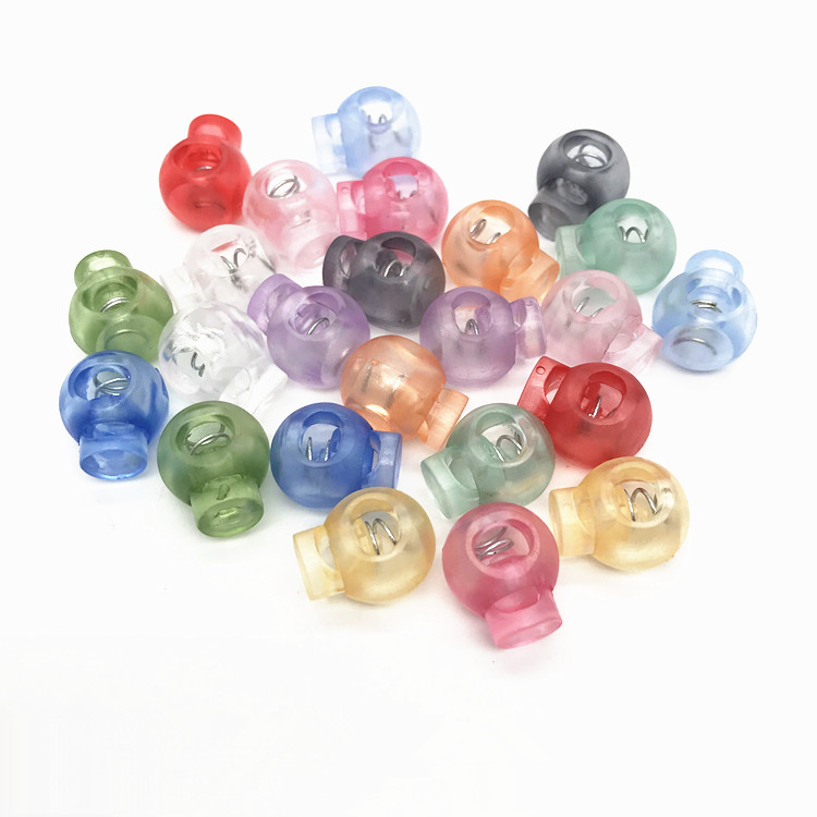 辅料扣子彩色绳子调节扣簧扣