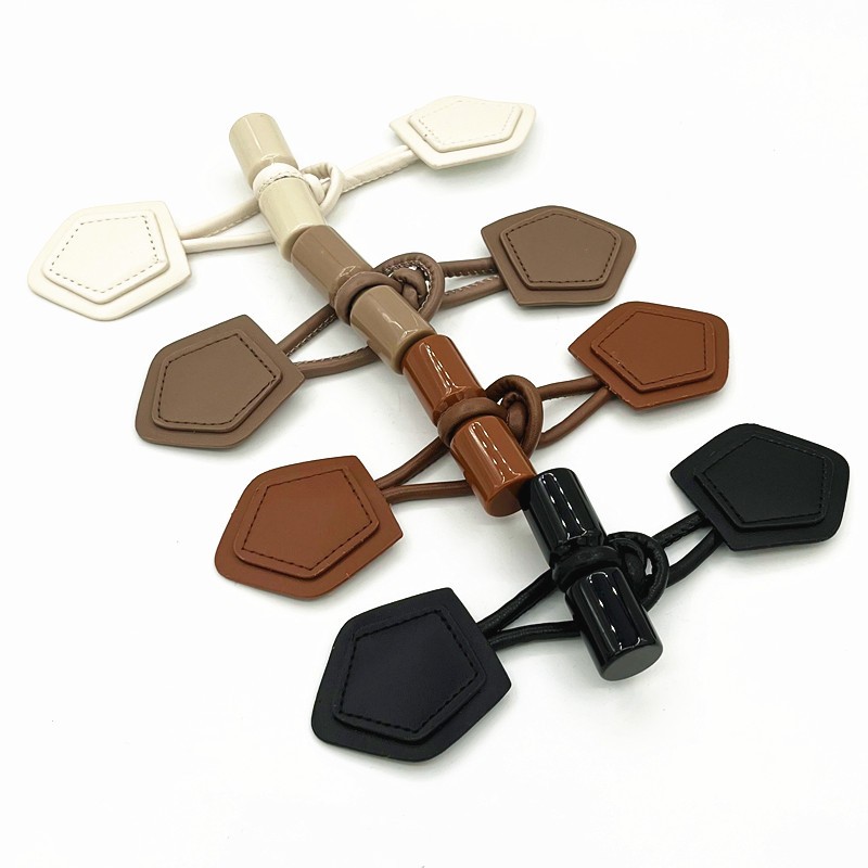 皮对扣牛角橄榄扣皮扣大衣外套扣