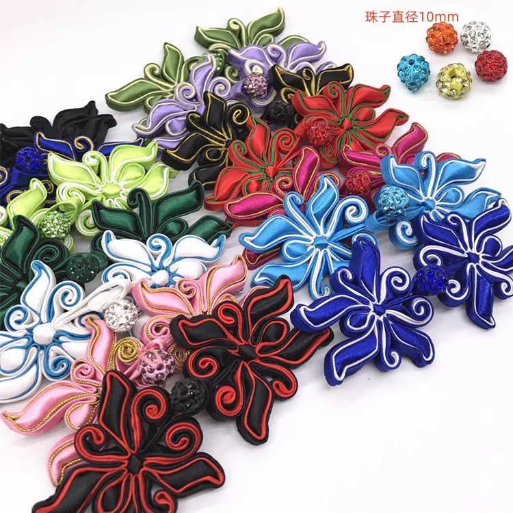 包邮手工盘扣专卖精致珠子钮头蝴蝶盘扣旗袍扣唐装扣复古古典纽扣,居家布艺,纽扣,淘宝优惠券,粉丝福利购,淘宝优惠卷