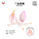 仿真动物模型实心昆虫兰花螳螂枯叶螳螂塑胶儿童玩具早教认知摆件