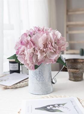 源头厂家推荐 牡丹蒂芙尼蓝仿真花外贸 人造花婚庆GF13823