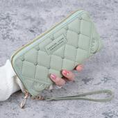 韩版 拉链多功能百搭皮夹大容量手机钱夹 长款 2023新款 手拿钱包女式