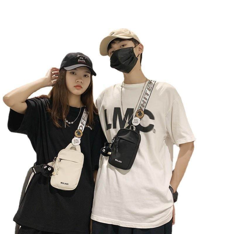 胸包女ins潮牌斜挎背包 2021新款运动方包休闲夏季男士迷你手机包