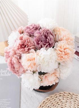 仿真牡丹花 把束仿真花外贸家居装饰工艺品婚庆假花GF14921B