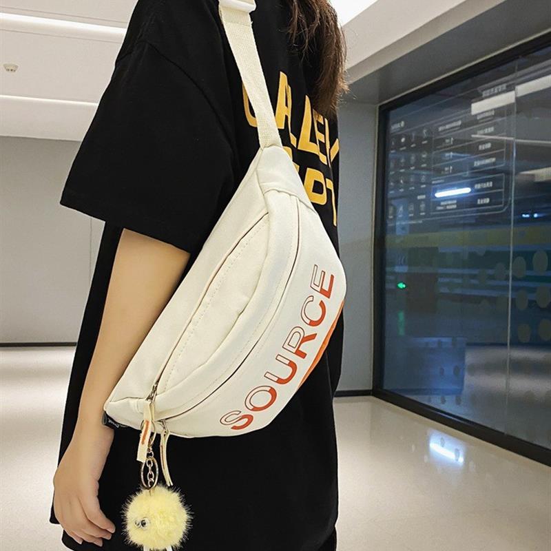 新款潮牌胸包男士休闲日系学生斜挎随身小背包女生运动风时尚腰包