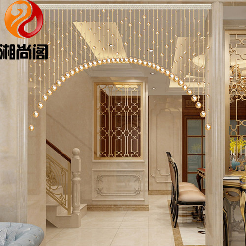 珠帘水晶卧室厕所隔断玄关湘尚阁