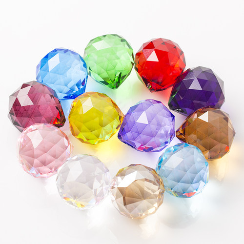 水晶珠帘散珠配件手工diy玻璃