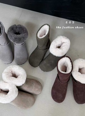 。H25222-1EOS2025冬新款磨砂皮舒适增高时尚韩版两穿暖暖雪地靴